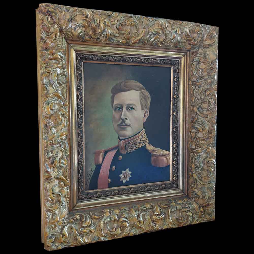 Portrait of King Albert I dated 1917