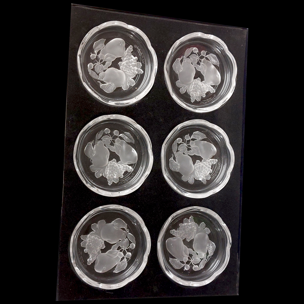 Val Saint Lambert Kristalluntersetzer, Brüsseler Kollektion