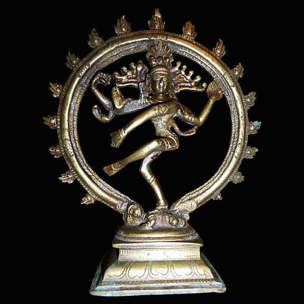 Statuette de Shiva Nataraja en bronze