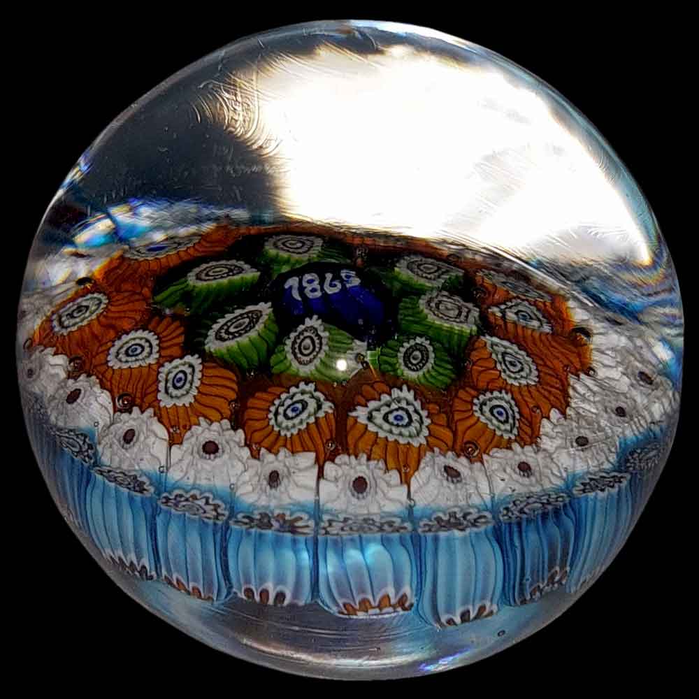 Baccarat millefiori sulfide dating from the 19th century