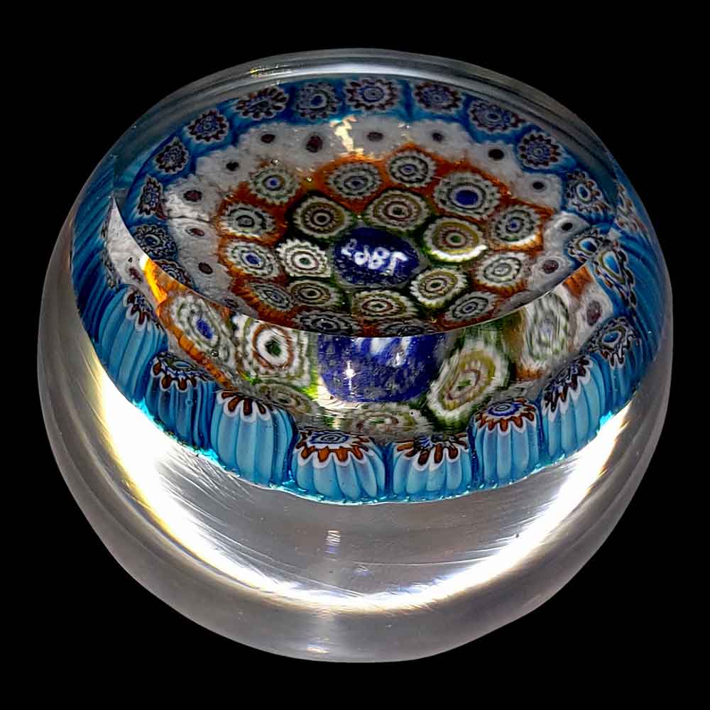 Baccarat millefiori sulfide dating from the 19th century