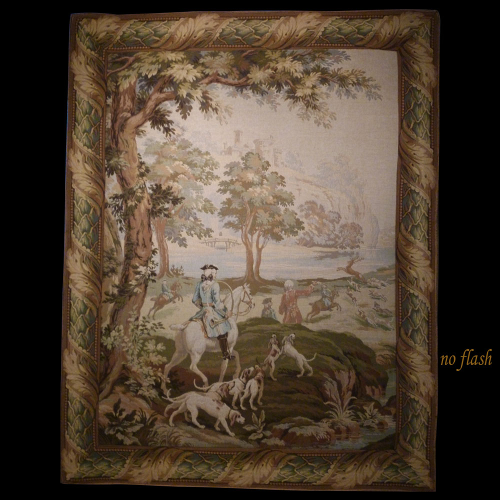 tapisserie des Gobelins scène de chasse