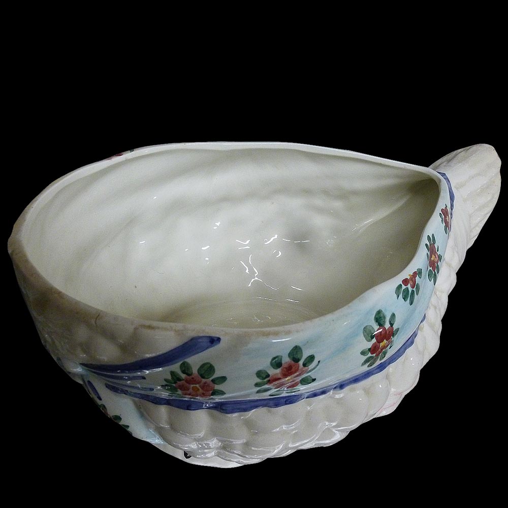 Terrine trompe l'oeil covered in 19th century porcelain