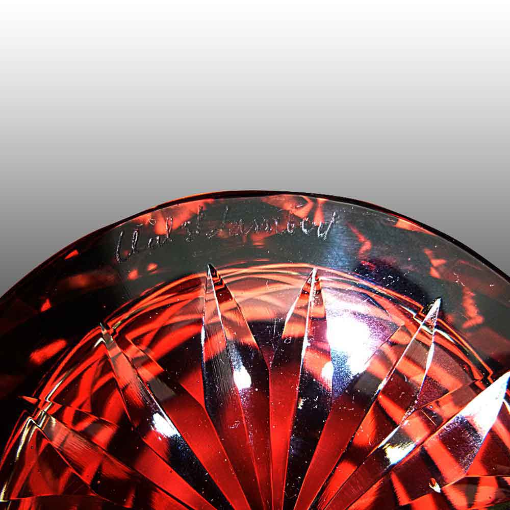 Val Saint Lambert vase ananas Art deco