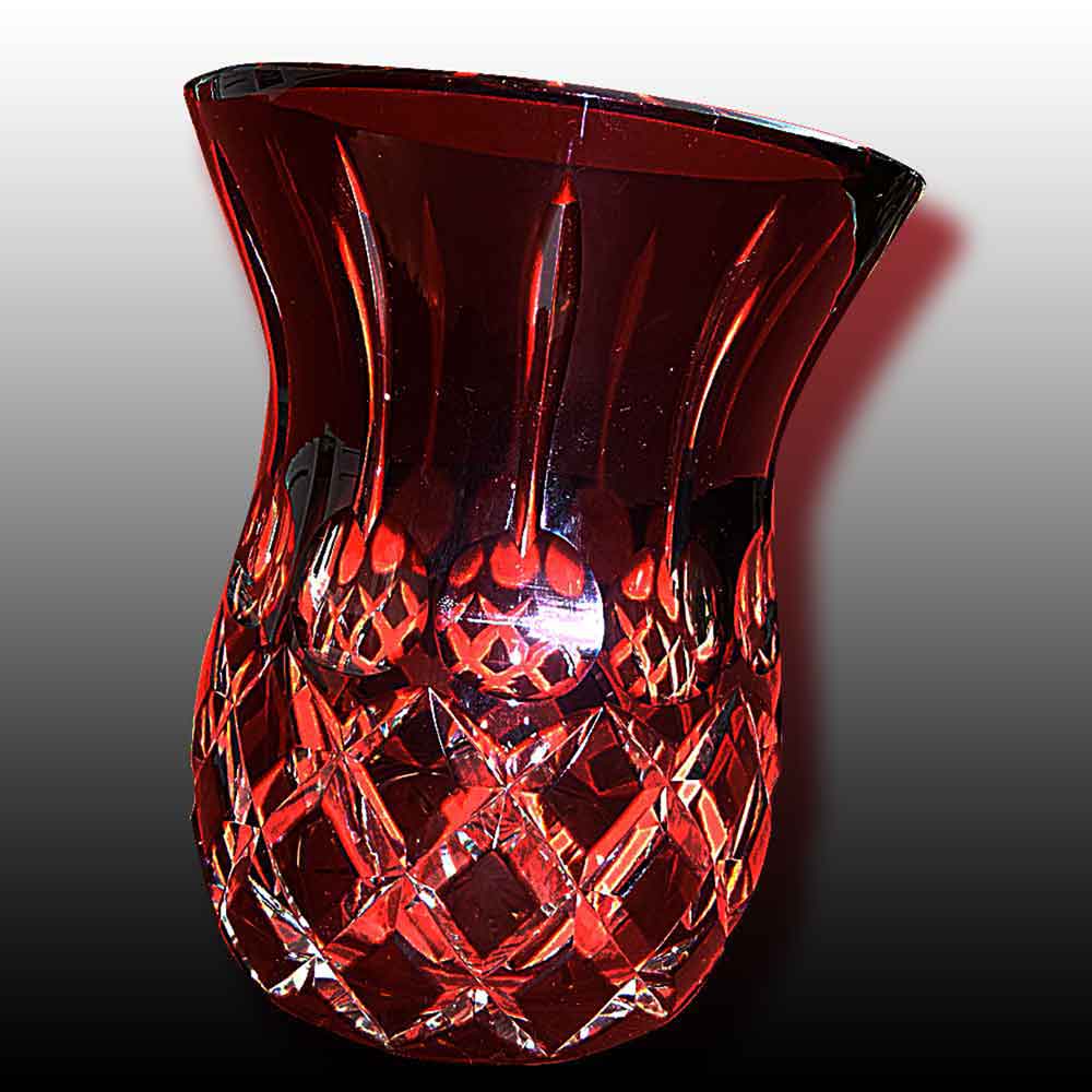 Val Saint Lambert vase ananas Art deco