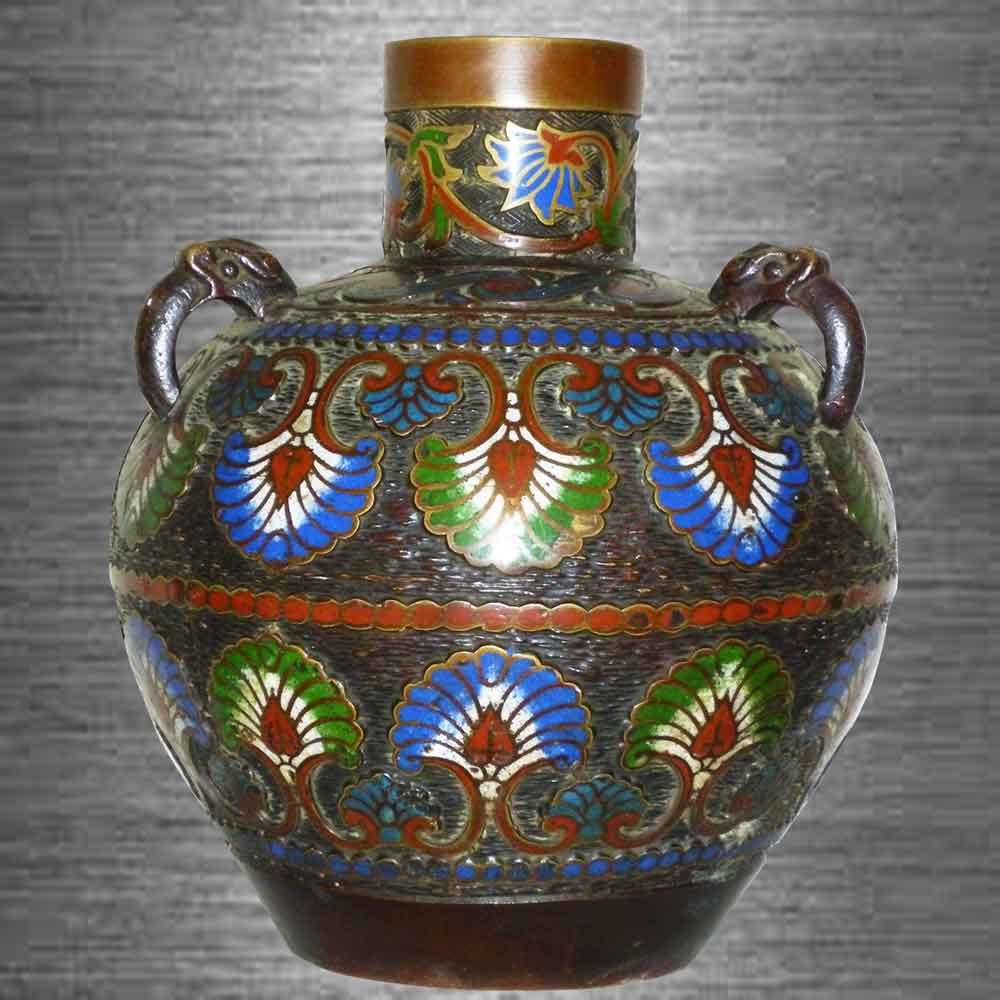 vase cloisonné époque Meiji Japon 19 siècle