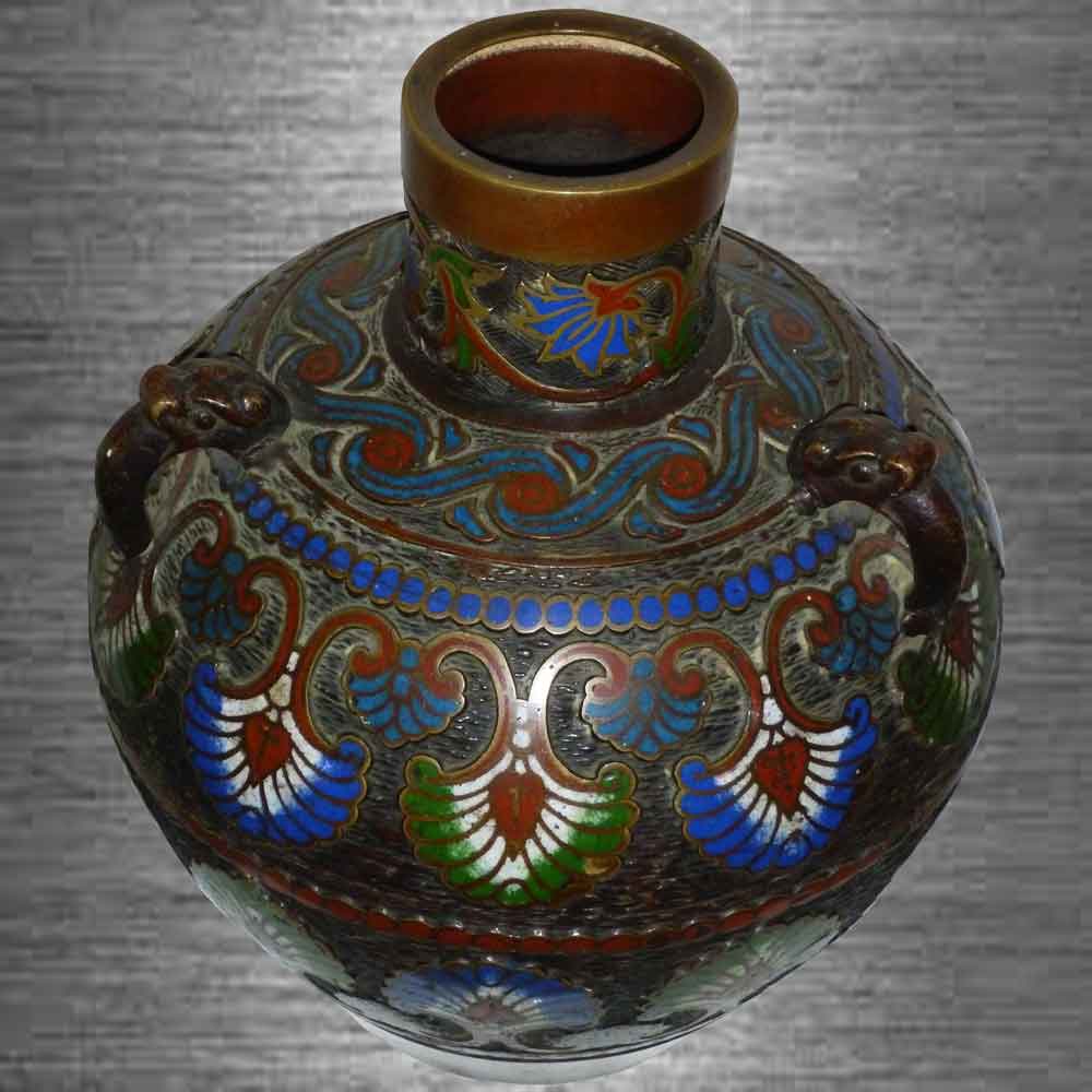 vase cloisonné époque Meiji Japon 19 siècle