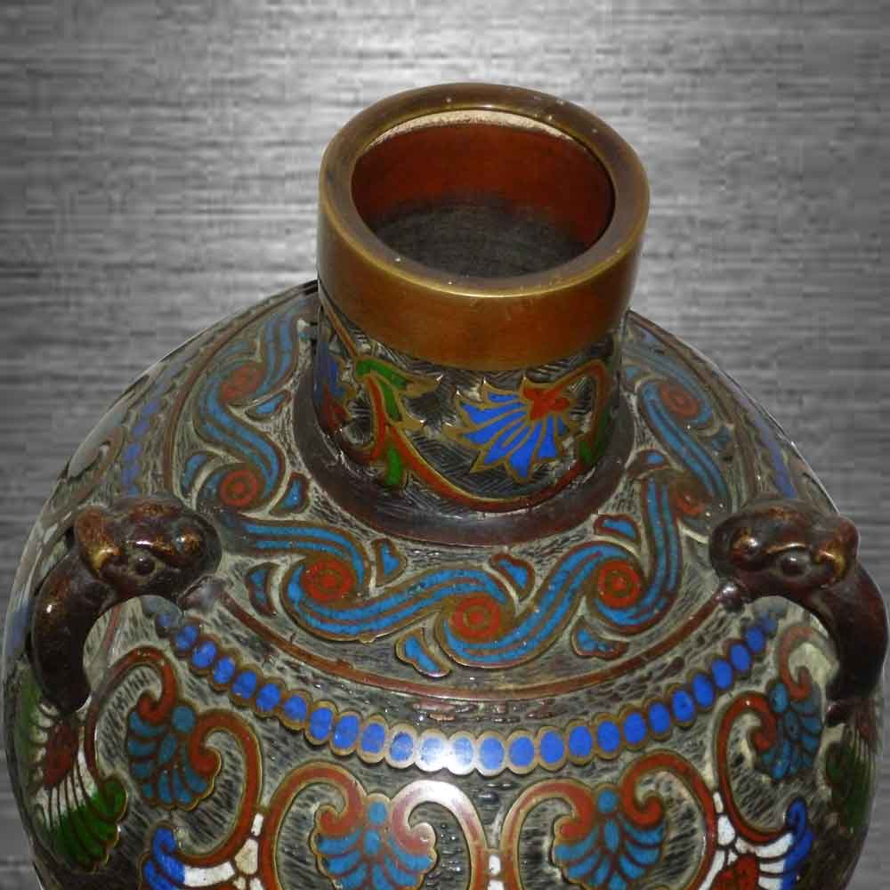 vase cloisonné époque Meiji Japon 19 siècle