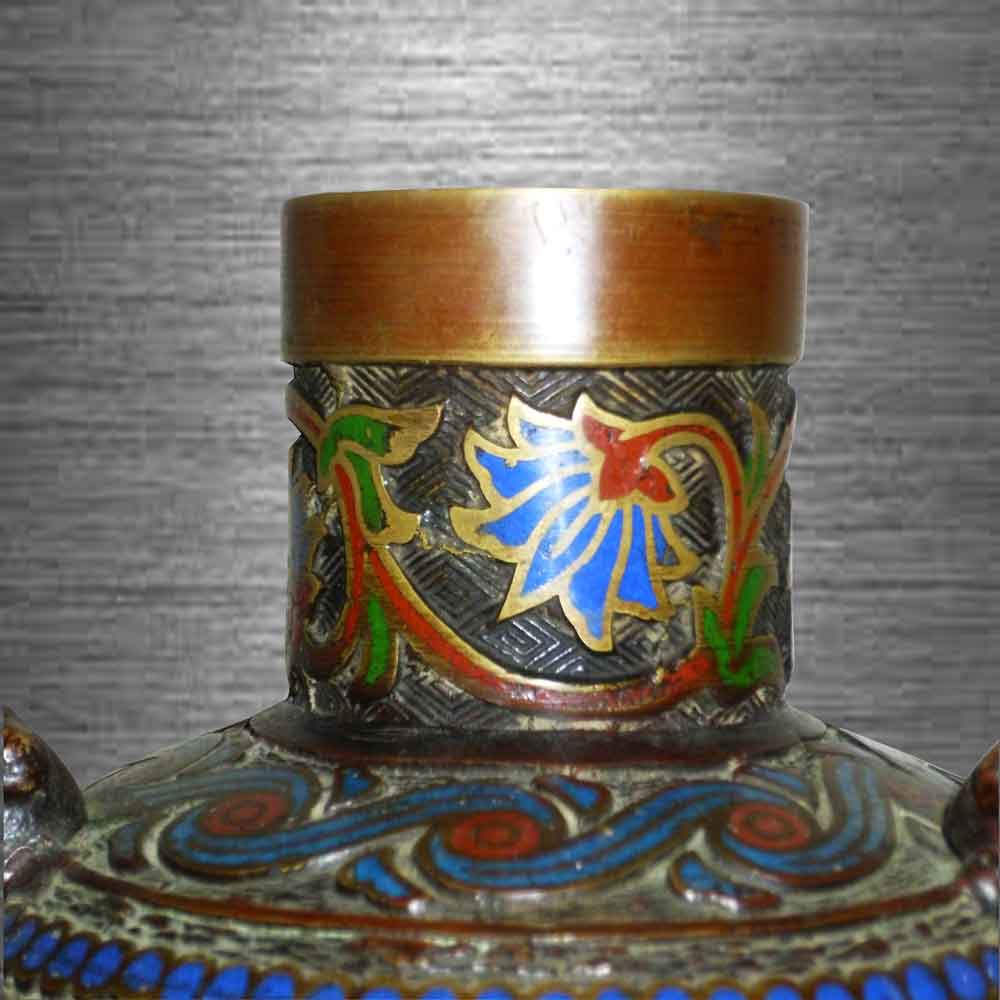 vase cloisonné époque Meiji Japon 19 siècle