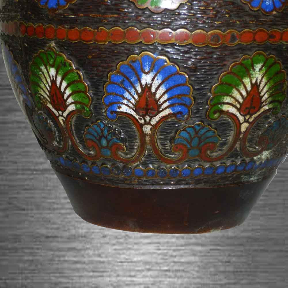 vase cloisonné époque Meiji Japon 19 siècle