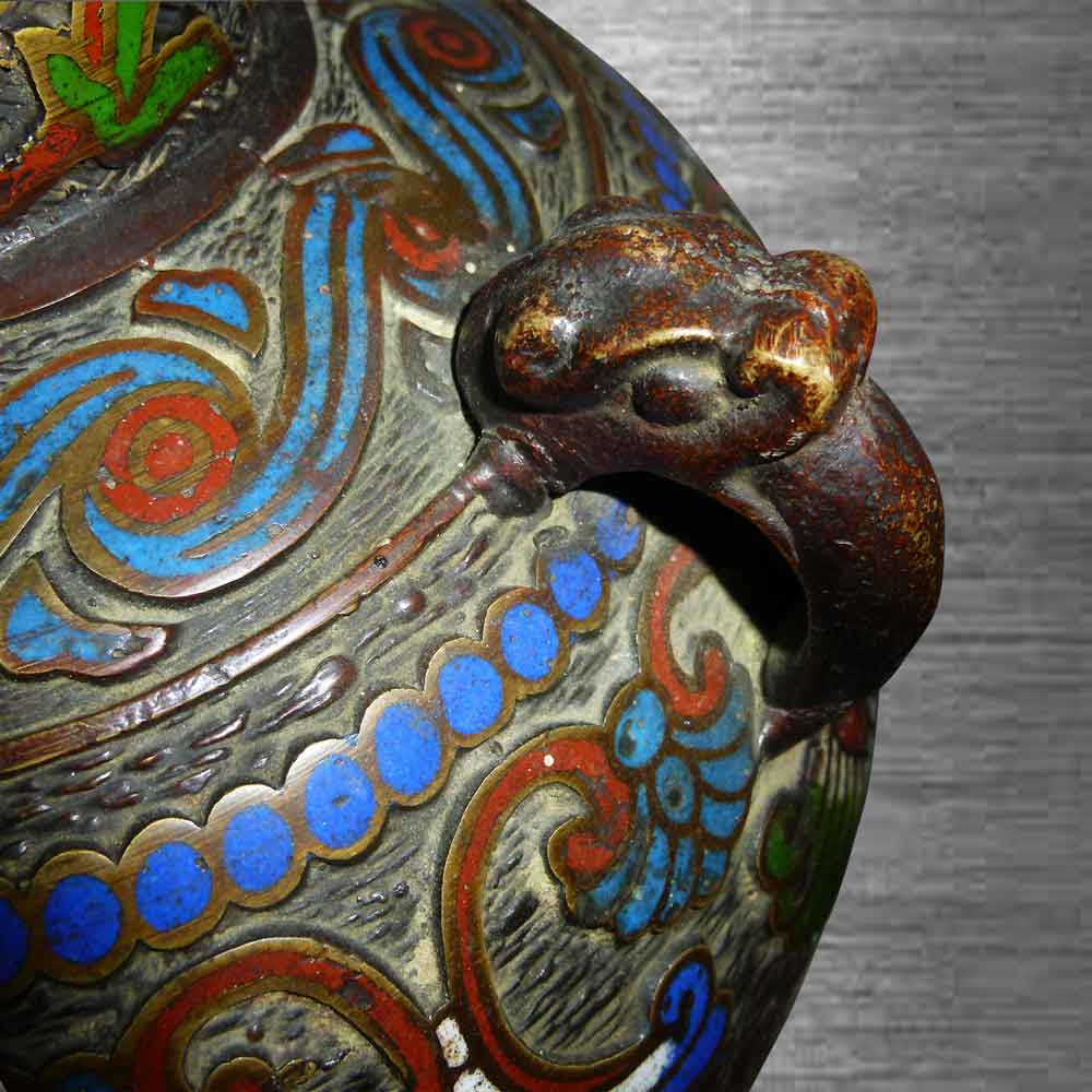 vase cloisonné époque Meiji Japon 19 siècle