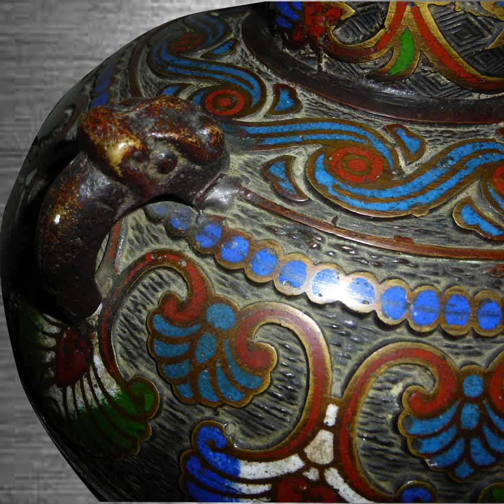 vase cloisonné époque Meiji Japon 19 siècle