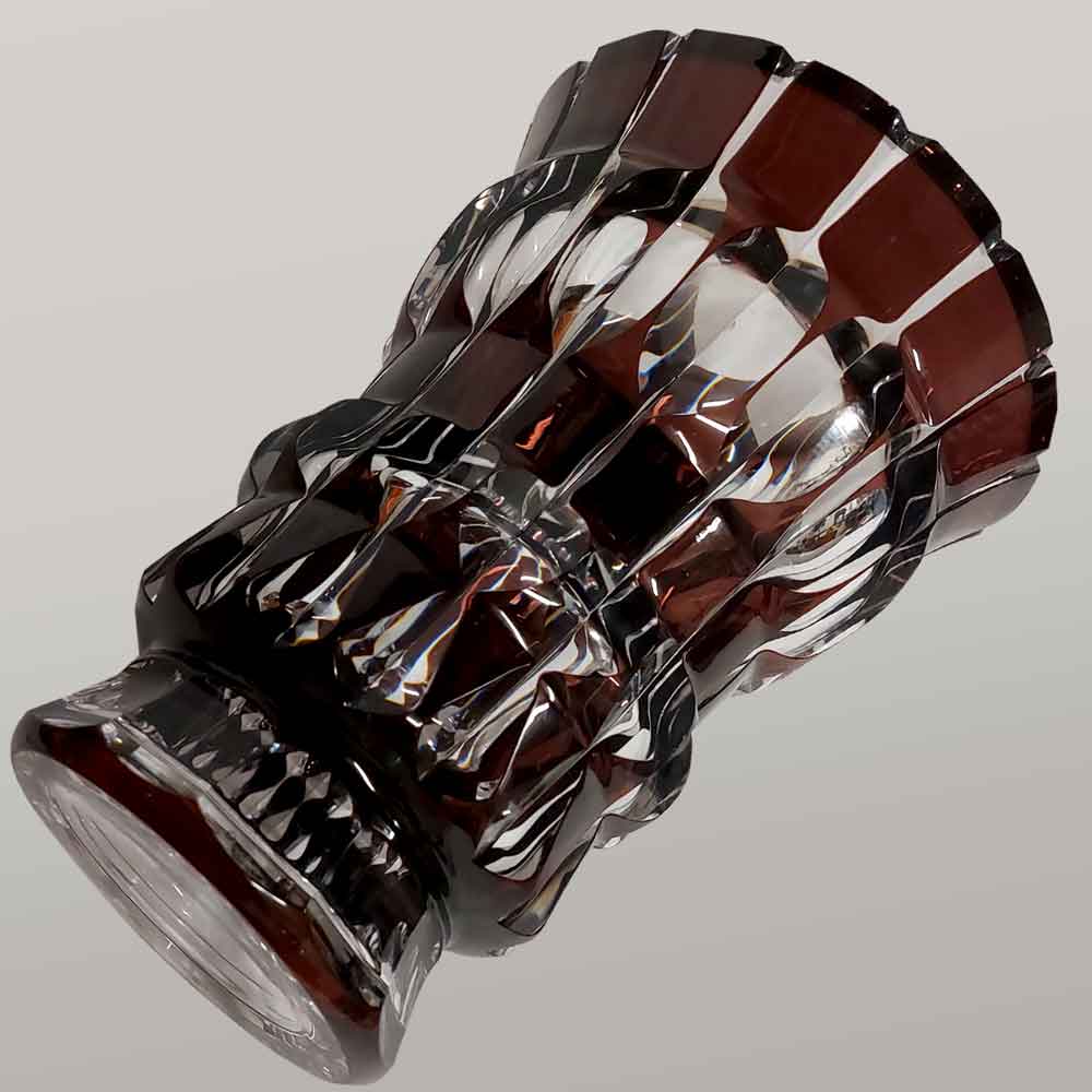 Vase en cristal Val Saint Lambert art déco Charles Graffart