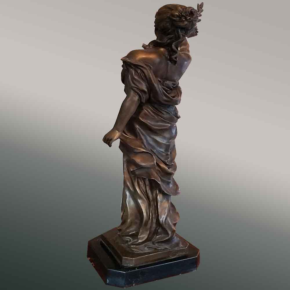 Bronzen sculptuur allegorie van de overwinning eind 19e eeuw